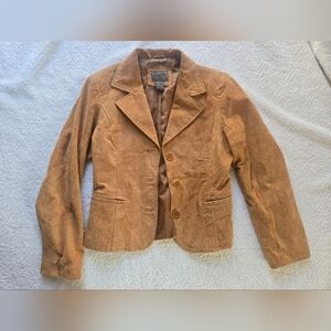 Vintage 90s Uniform John Paul Richard Leather Suede Blazer Jacket Size S